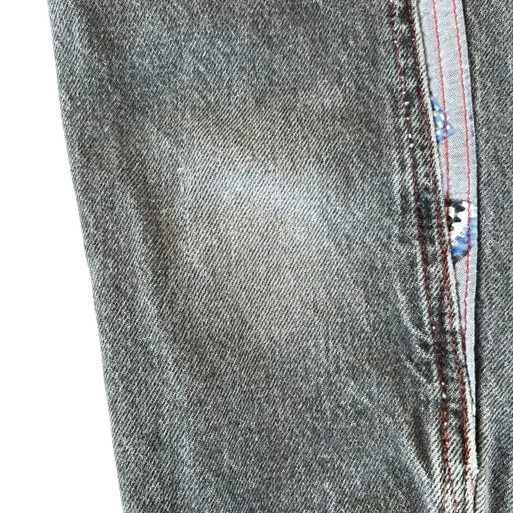 Vintage 90s OshKosh Joe’s Garage Gray Denim Overalls Made in USA Paper Tag Sz 4